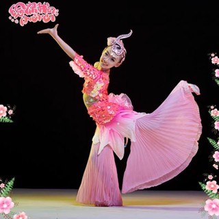 兒童表演服女魚兒歡歌舞蹈表演服小荷風采唧唧魚兒躍肚皮舞舞蹈服