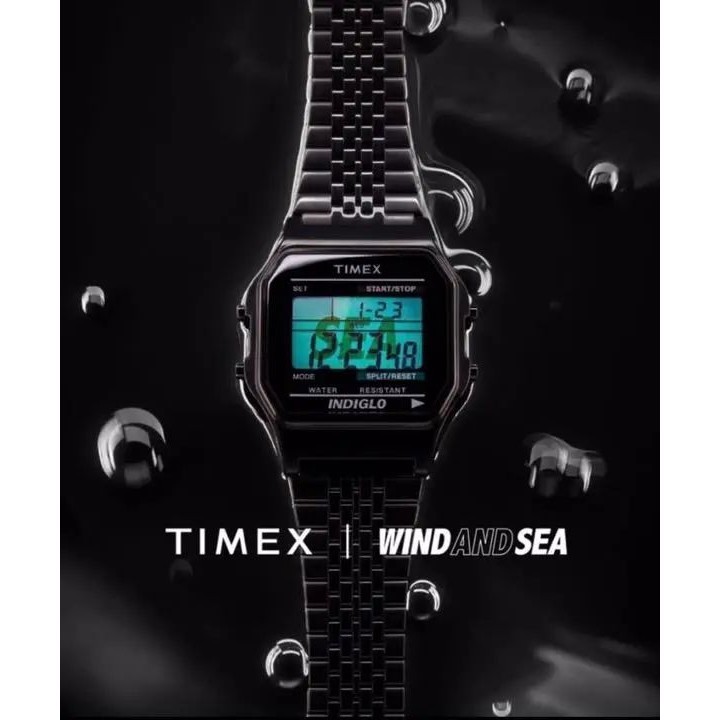 近全新 TIMEX 手錶 Classic Digital WIND AND SEA 日本直送 二手