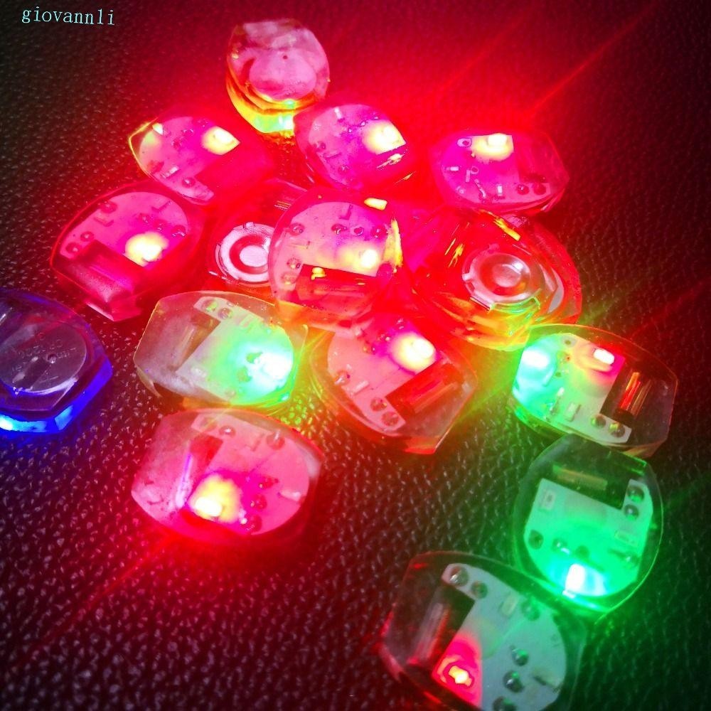 GIOVANN10Pcs機芯電子燈,微型塑料LED鞋燈,鞋飾夜光發光孔鞋燈Diy玩具