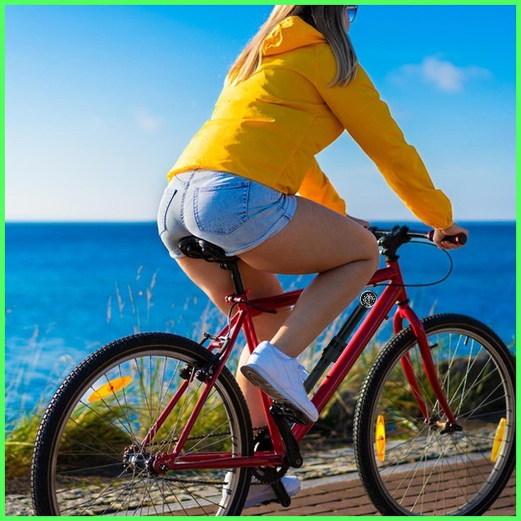 迷你自行車打氣筒高壓自行車輪胎,帶儀表公路自行車輪胎打氣筒緊湊型和輕型自行車打氣筒,適用於自行車 tdetw tdetw