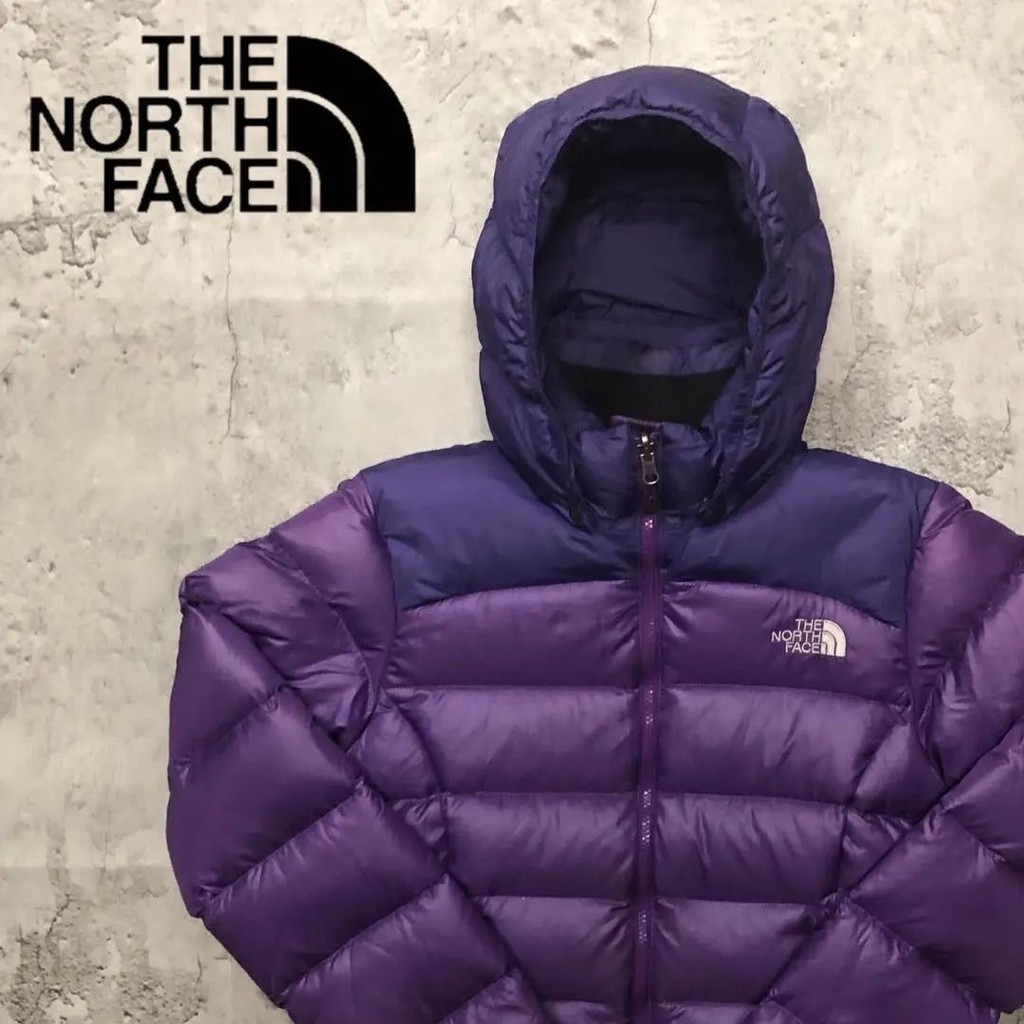 THE NORTH FACE 北面 羽絨服 夾克外套 700FP Nuptse 紫色 女裝 日本直送 二手