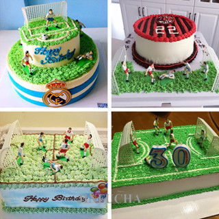 金富茶 8 件/套足球足球籃球蛋糕裝飾兒童紙杯蛋糕裝飾生日快樂派對用品嬰兒兒童派對裝飾