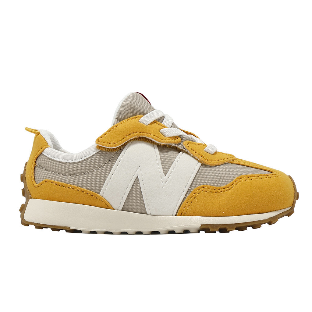 New Balance 327 NB 童鞋 小童 幼童 黃 灰 魔鬼氈 休閒鞋 [YUBO] NW327SL-W寬楦