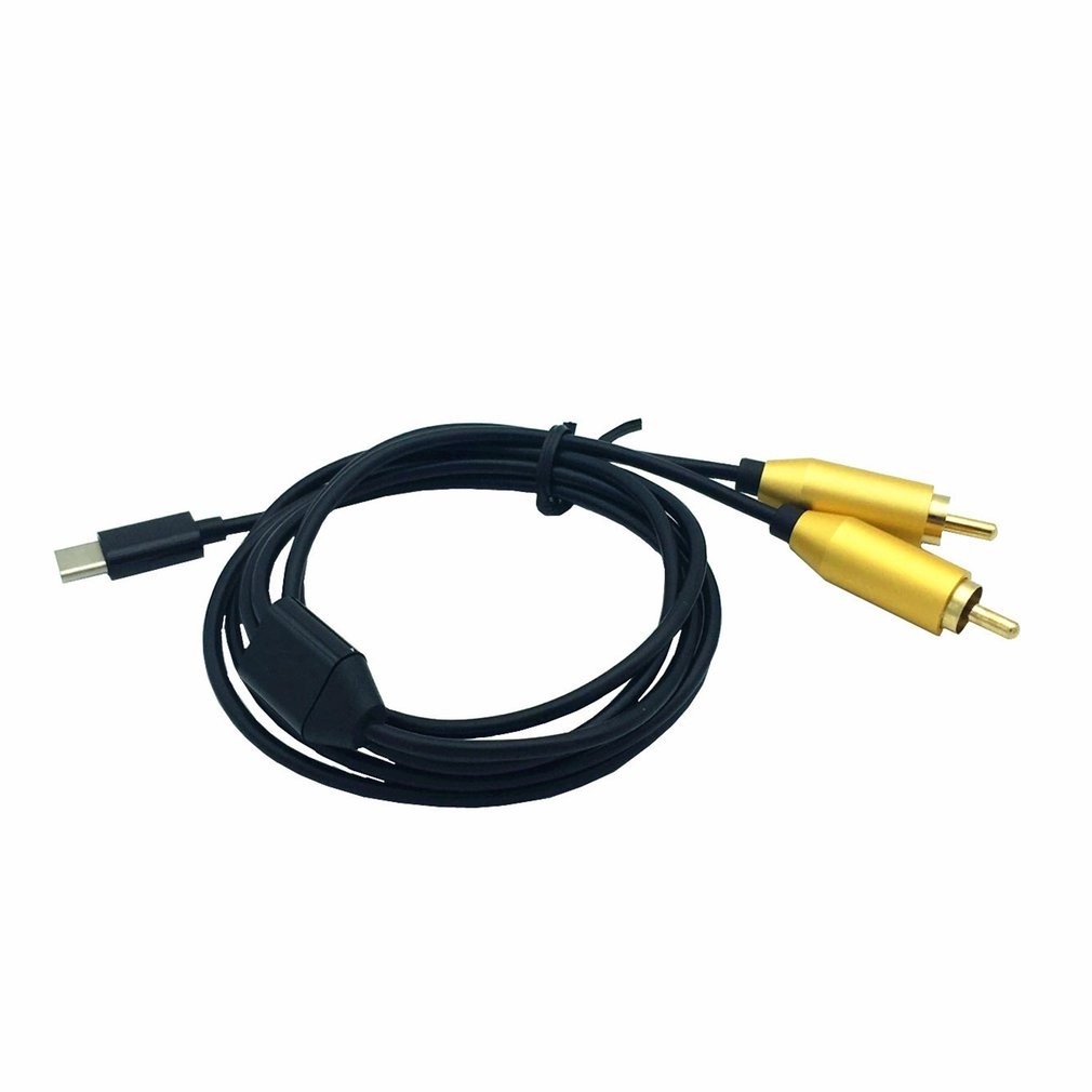 【山海】雙 Rca 公頭轉 Type-C USB C 訊號視訊 Av 音訊電纜引線連接器線