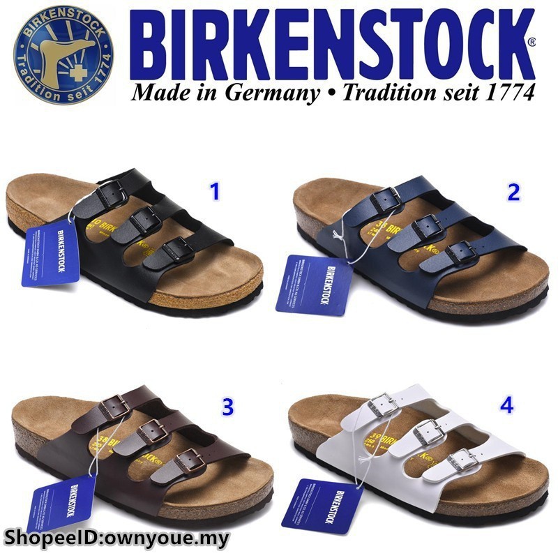 BIRKENSTOCK 勃肯男/女拖鞋經典軟木沙灘休閒鞋佛羅里達系列 35-46