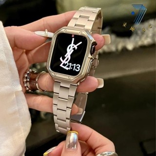 高品質不鏽鋼 金屬錶帶+錶殼 適用Apple Watch ultra S9 8 7 6 5 4蘋果手錶帶 45/49mm