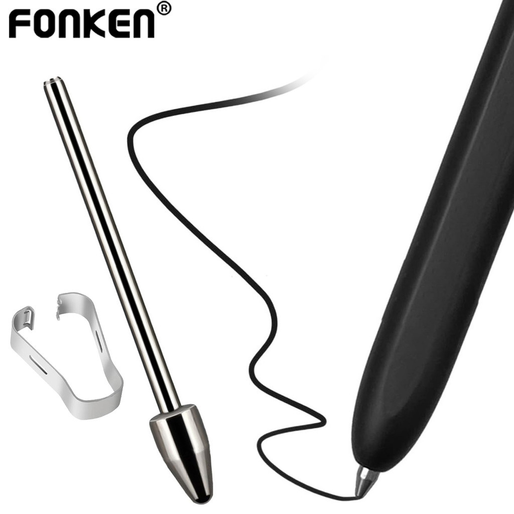Fonken 金屬替換筆尖適用於三星 Tab S6 S7 S8 S9 系列 SPen 筆尖