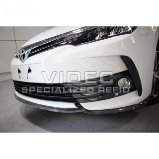 威德汽車精品 HID 定風翼 前下巴 卡夢樣式 2016 ALTIS 11.5代 實車 安裝 空力套件 大包