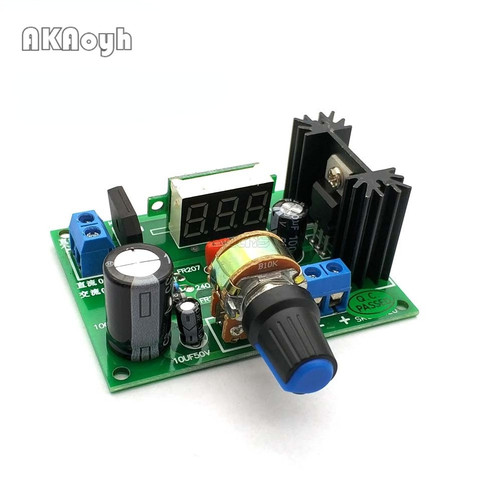 LM317 降壓電源模塊可調穩壓輸入 DC 0V-30V / AC 0V-20V 輸出 DC 1.25V-28V