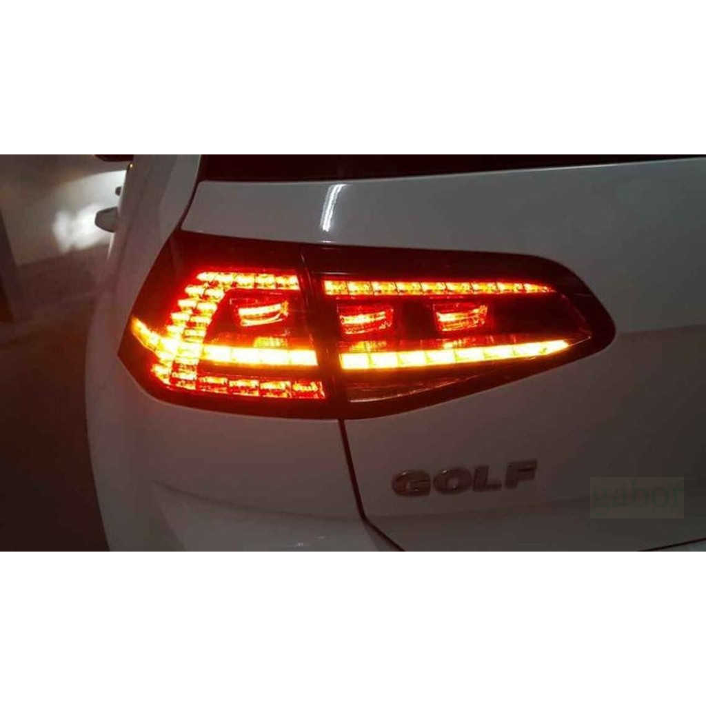 OK購物商城 VW 福斯 GOLF7 GOLF 7代 12 13 14 GTI 樣式 紅白 全 LED 光柱 尾燈