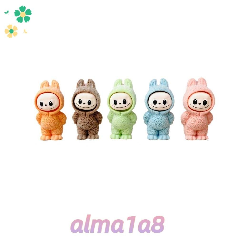 ALMA1A8Labubu裝飾品,兒童玩偶卡通娃娃,熱裝飾搞笑可愛有趣的玩具贈品