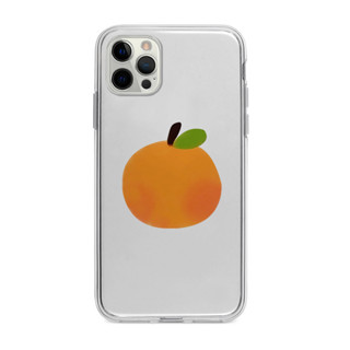 簡約橘子水果適用iPhone15promax手機殼14pro保護殼軟12proins風15透明xr創意12mini小眾1