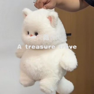 可愛喵它崽毛絨玩具大白貓咪公仔娃娃玩偶睡覺抱超軟男女生日禮物