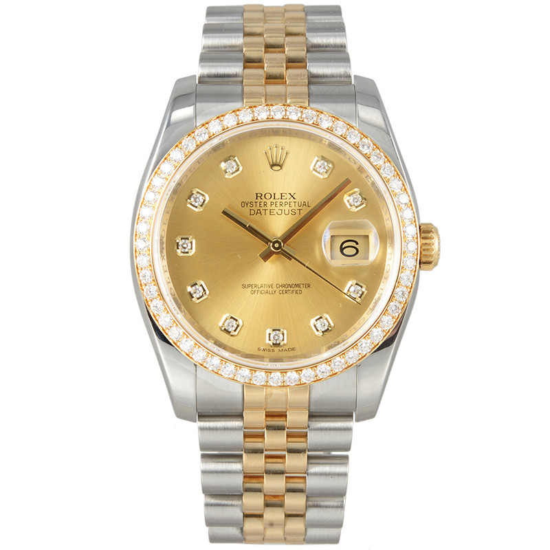 ⌚️R⌚️Watch 手錶（ROLEX）日誌型系列 間金鑲鑽自動機械男表 116243 奢侈品腕錶