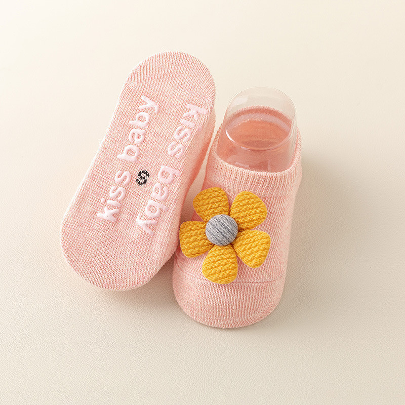 嬰兒襪子春秋地板襪新生女寶寶夏季薄款公主卡通短船襪子防滑批發
