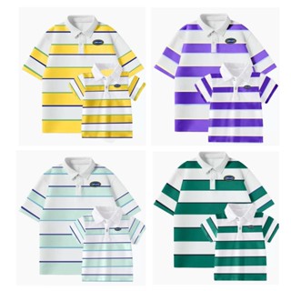Soffny Daddy and Son 棉質 Polo 衫男士超大休閒純棉襯衫短袖 T 恤上衣男孩女孩兒童兒童家庭套裝