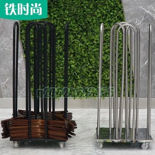限時優惠✨服裝店衣架 商用衣架收納推車 大型放衣架車 四面款收納架 不銹鋼收納架 可移動衣架 多功能衣架收納車曬衣夾收納