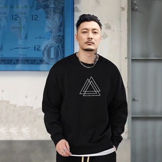 🔥48H出貨 M-8XL 日系簡約時尚運動衫 大尺碼大學T男 慵懶風 男生純棉上衣 落肩長袖T恤 休閒大學T 中性衣服