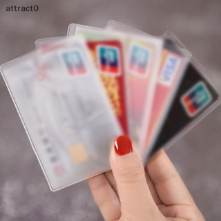 Attact 10 件 PVC 透明卡套保護信用卡防水卡夾袋 TW
