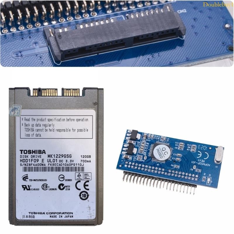 Dou 耐用 MSATA SSD 硬盤轉 2 5 44 針 IDE 轉換器適配器 2 5 英寸 IDE 硬盤,適用於筆記