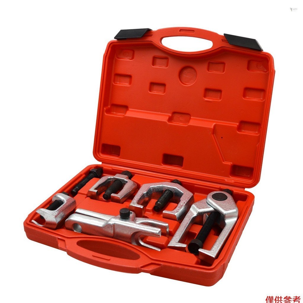 Yot 5 PCS 球形接頭分離器套件 Pitman Arm Puller 拉桿端拆卸器分離器拆卸工具汽車前端服務套件