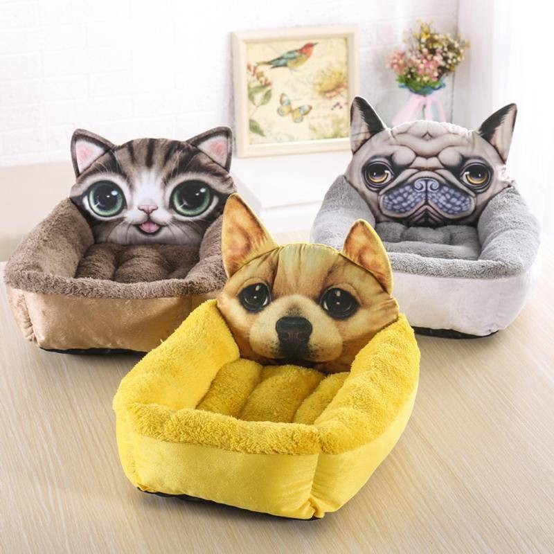 寵物窩 狗墊 狗窩 卡通造型狗窩保暖貓窩寵物窩狗床墊寵物用品寵物窩狗墊