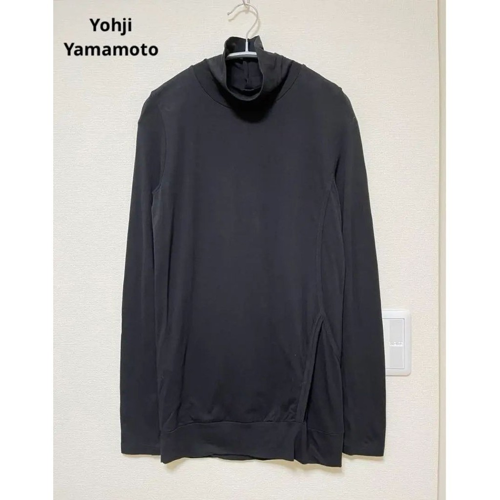 Yohji Yamamoto 山本耀司 針織上衣 黑色 高領 mercari 日本直送 二手