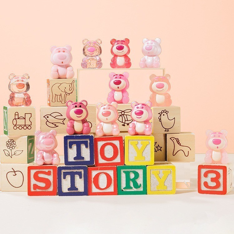 【正版現貨】草莓熊mini香粒盲盒盲袋 迪士尼玩具總動員 草莓熊 熊抱哥公仔 盒玩 擺件禮物