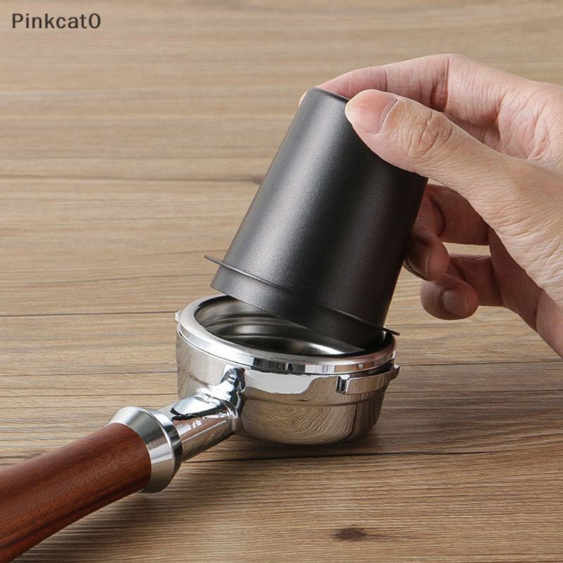 Pinkcat0 1 件 58/51 毫米咖啡計量杯嗅探杯適用於濃縮咖啡機耐磨不銹鋼咖啡計量杯 TW
