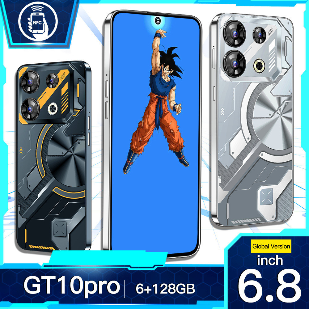 臺灣專用繁體GT10 Pro 真實配置6G+128GB 4G全網通新爆款 6.8寸安卓智能手機GPT
