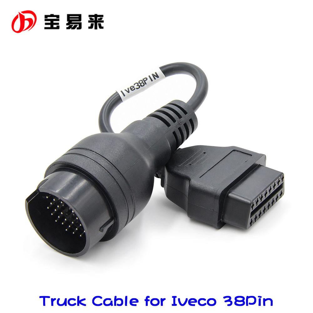 依維柯 38Pin 公頭轉 OBD2 16Pin 卡車電纜依維柯38