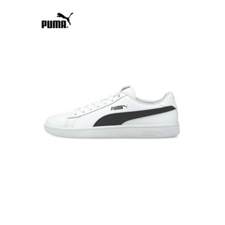 Puma Smash v2 L Puma White-Puma 黑色運動鞋男女款 - 36521501
