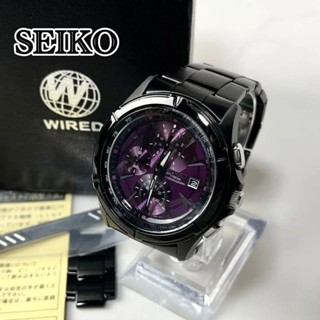 SEIKO 精工 手錶 WIRED 計時儀 黑色 mercari 日本直送 二手