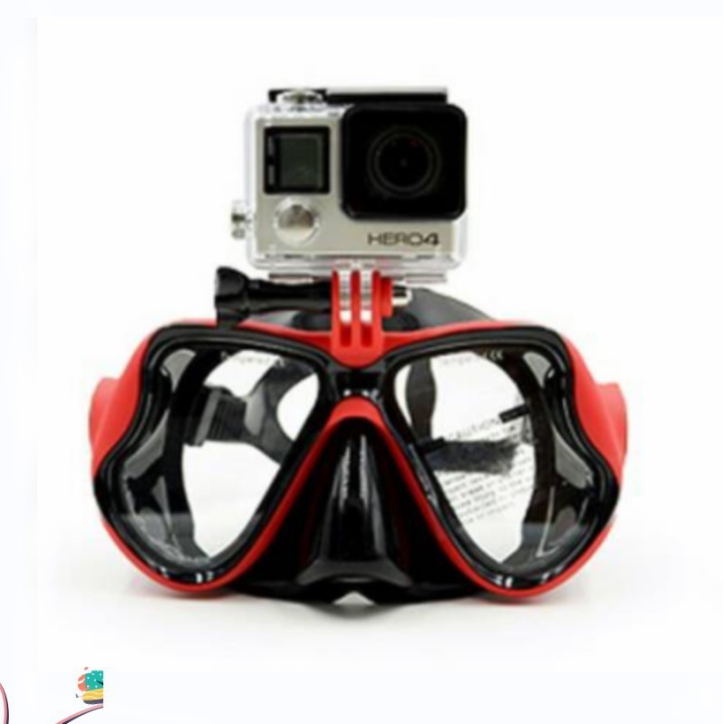 攝像潛水面具1900GoPro配件 山狗3+sj4000小蟻運動相機潛水面罩