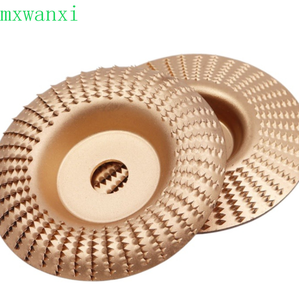 MXWANXI拋光角度砂輪,合金鋼圓形木材成型輪,快速磨削節省時間和精力木材切割打磨雕刻旋轉工具