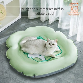 卡通青蛙寵物冰墊凝膠貓砂夏季狗窩墊狗降溫涼墊夏季寵物床降溫墊狗狗床可水洗貓床防水