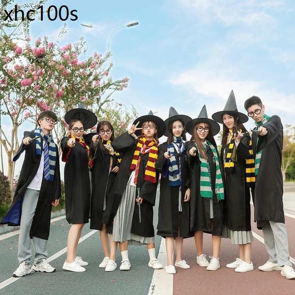 哈利波特服裝巫師魔法袍學院校服cosplay兒童成人披風萬聖節衣服