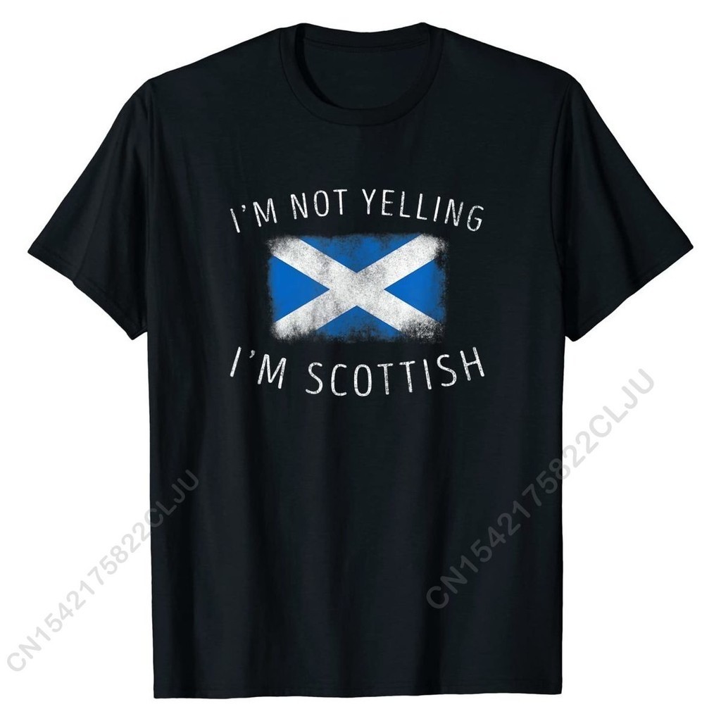 Xs-6xl 我不哭,我不叫,我是一個蘇格蘭 - 有趣的蘇格蘭驕傲 T 恤流行男式 T 恤普通上衣襯衫棉質生日