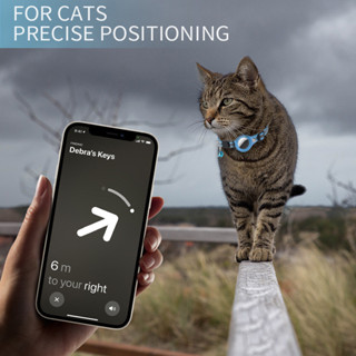 適用寵物Airtag貓咪項圈防丟失可定位追蹤小貓反光鈴鐺脖頸圈