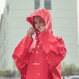 Ohsunny 女式雨衣防水防雨連帽可重複使用雨衣戶外風衣透氣