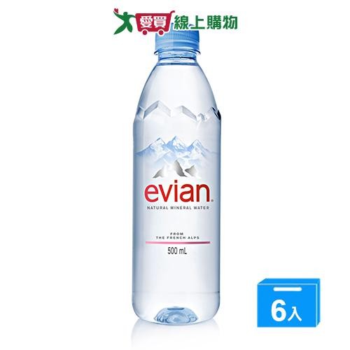 Evian愛維養天然礦泉水500ml*6入/組【愛買】