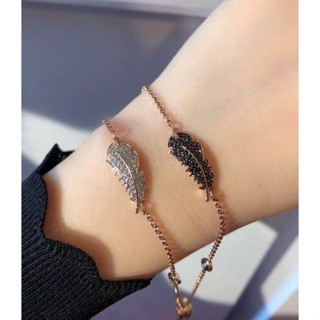 【現貨+包裝盒】施華洛世奇百變魔鏈SWAROVSKI REMIX 輕盈羽毛女手鍊 羽毛元素隱形磁扣手鐲手環首飾防過敏 送