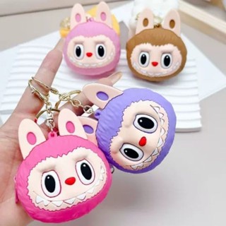 三麗鷗 Gantungan Ls 鑰匙扣零錢包 Character 錢包 Labu Sanrio 矽膠錢包