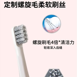 [熱銷][95%好評率]適配小米電動牙刷頭T100米家聲波牙刷替換頭通用型軟毛刷頭mes603