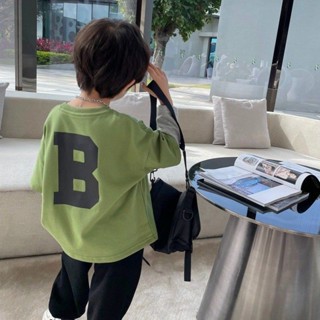 米粒BOYS新款 男童T恤長袖男孩寶寶童裝2023新款春秋兒童假兩件秋上衣洋氣潮