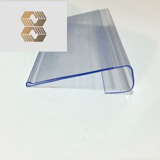 【臺灣熱銷】超市標價牌 貨架掛鉤吊牌 塑膠價籤卡條透明標籤套便利店價格牌卡套