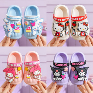 三麗鷗 可愛 Sanrio Crocs 鞋履兒童 Melody Kuromi Cinnamoroll 防滑涼鞋 Hell