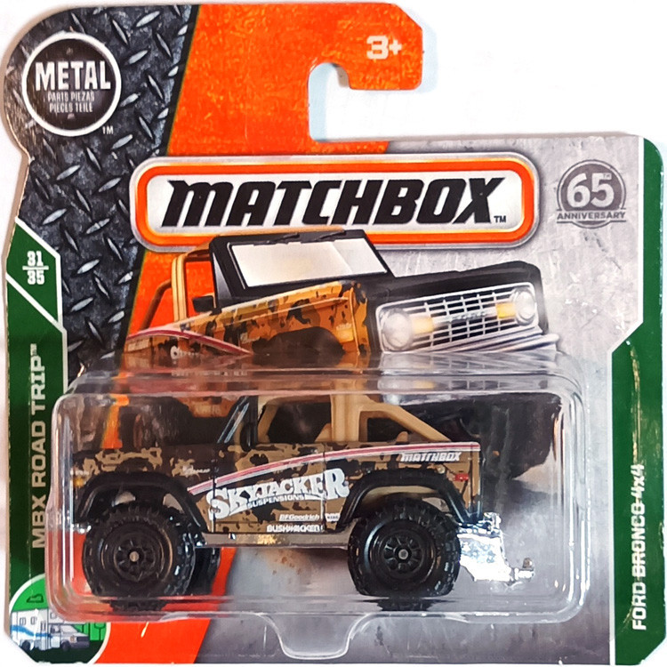 🔥🔥2018年112號美版短卡火柴盒Matchbox城市英雄小車福特Bronco4X4