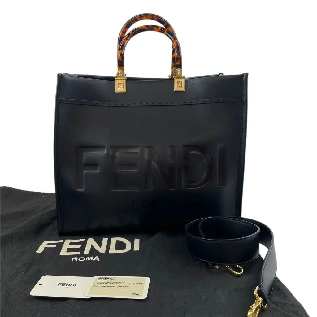 FENDI 芬迪 托特包 Sunshine mercari 日本直送 二手