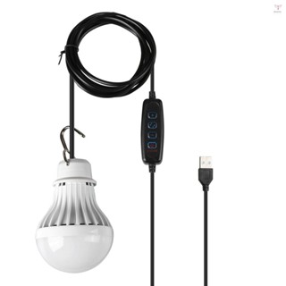 戶外 USB LED 燈暖/白/暖白光可調亮度掛鉤,適用於野營遠足應急便攜式燈